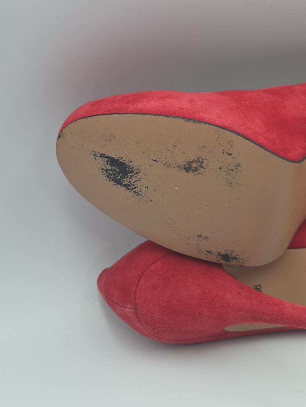 Talbots Red Suede Leather 4in Heels Size 9B Career Shoes Chic Stilletto EUC - Picture 13 of 14